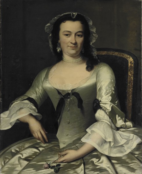 Portrait of Maria HenriÃ«tte van de Pol, Wife of Willem Sautijn, Frans van der Mijn, 1750 - 1760