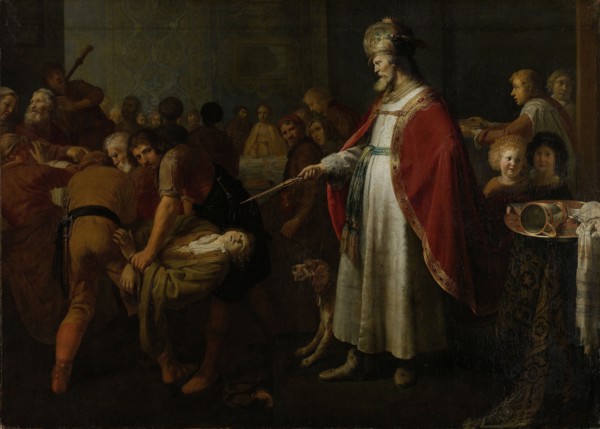 Parable of the Unworthy Wedding Guest, attributed to Jacob Adriaensz. Backer, 1630 - 1651