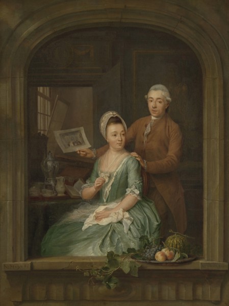 Portrait of Robert Muys and his Wife Maria Nozeman, Nicolaes Muys, 1778