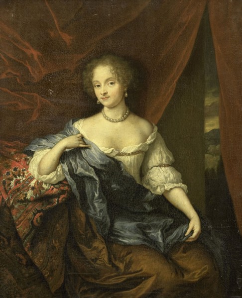 Portrait of a woman, possibly a member of the van Citters family, Caspar Netscher, 1674