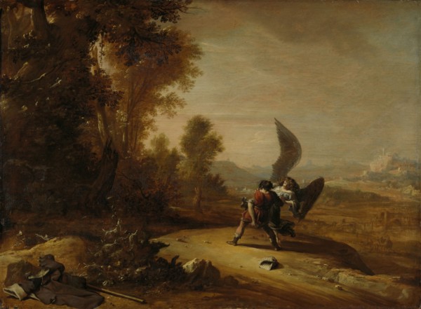Jacob Wrestling with the Angel, Bartholomeus Breenbergh, 1639