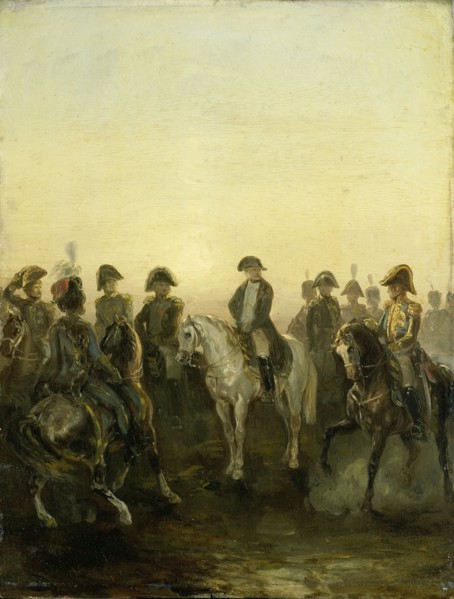 Napoleon with his Staff, Charles Rochussen, 1840 - 1850