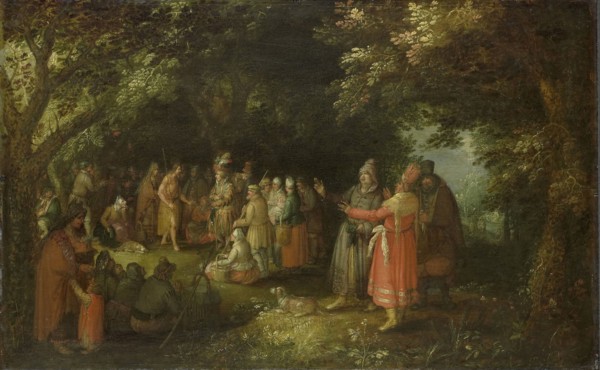 John the Baptist Preaching, David Vinckboons, c. 1610