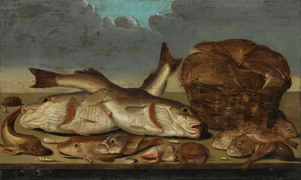 Still Life with Fish, Willem Ormea, 1638