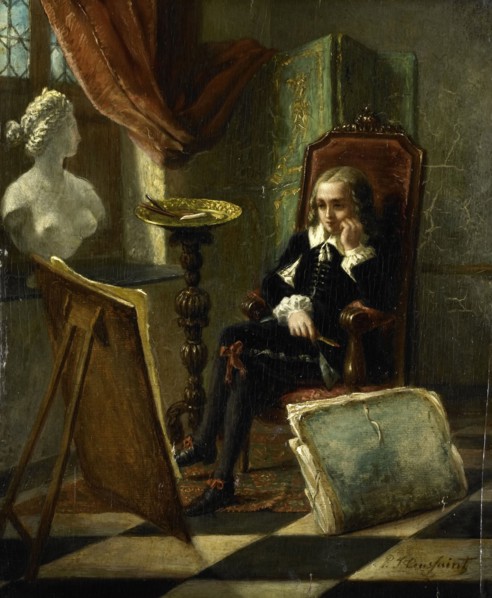 The young painter, Pierre Joseph Toussaint, 1850 - 1888