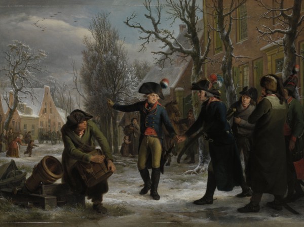 General Daendels Taking Leave of Lieutenant-Colonel Krayenhoff, Adriaan de Lelie, Egbert van