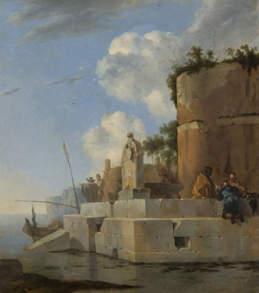 A Coastal Ruin in Italy, Jan Asselijn, 1640 - 1652