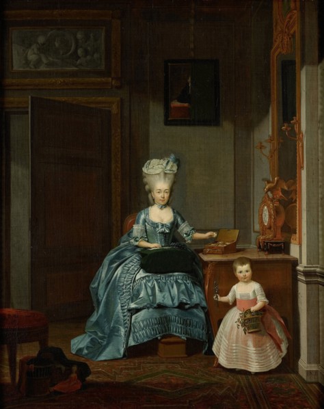Susanna van Collen née Mogge and her daughter, Hermanus Numan, 1776