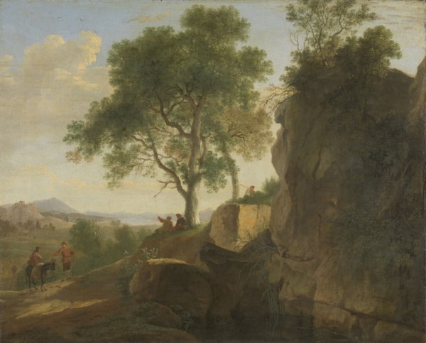 Italian landscape, Herman van Swanevelt, 1643
