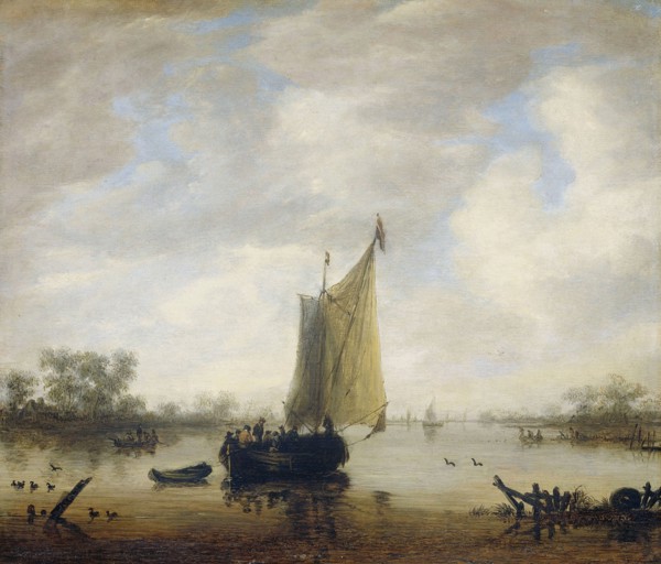View of a River, Jeronymus van Diest (II), 1650 - 1675