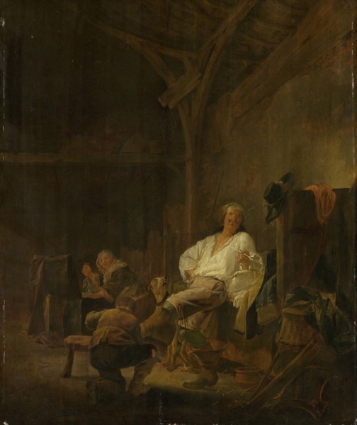 An officer in billeted quarters, Maerten Stoop, 1640 - 1647