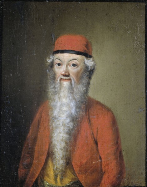 Portrait of Jean-Ãâtienne Liotard at approximately 54 years of age (Self Portrait in Turkish