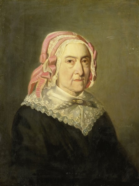 Portrait of Sientje Nijkerk-Servaas at 90 years old, 1857, Jozef IsraÃ«ls, 1857