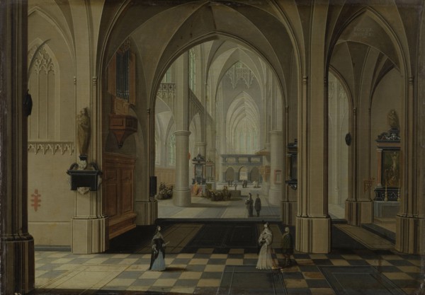 A Church Interior, Pieter Neefs (II), 1630 - 1675