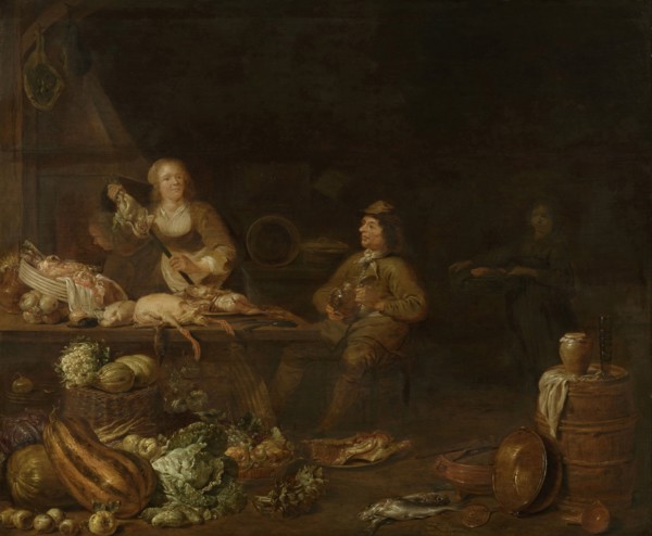 Kitchen Interior, Jan Olis, 1645