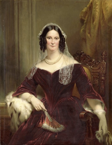Portrait of Dieuwke Fontein, second Wife of Adriaan van der Hoop, Jan Adam Kruseman, 1844