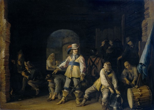 Soldiers in a guardroom, Anthonie Palamedesz., 1647