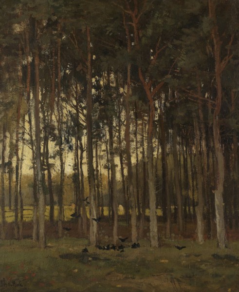 Forest scene, Théophile de Bock, c. 1870 - c. 1904