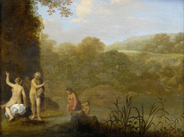 Bathing girls, Cornelis van Poelenburch, after c. 1646
