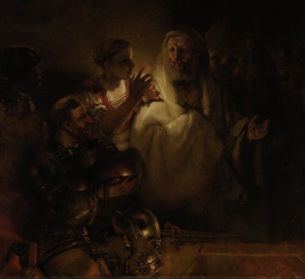The Denial of St Peter, Rembrandt Harmensz. van Rijn, 1660