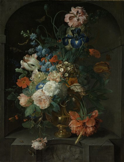 Still Life with Flowers, Coenraet Roepel, 1721