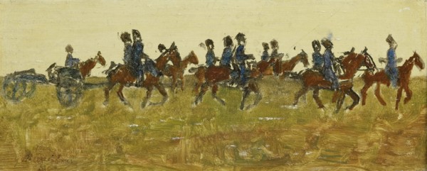 Hussars on maneuver, George Hendrik Breitner, c. 1880 - c. 1923