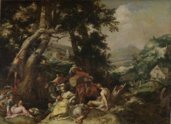 The Preaching of Saint John the Baptist, Abraham Bloemaert, 1590 - 1610