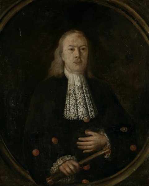 Portrait of Abraham van Riebeeck, Governor-General of the Dutch East Indies, Anonymous, 1710 - 1713