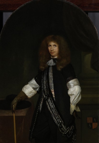 Portrait of Jacob de Graeff in an Officer's Uniform, Gerard ter Borch (II), 1670 - 1681