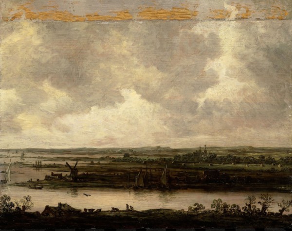 View of the Spaarne and of Haarlemmermeer, The Netherlands (Vista on a wide River), Jan van Goyen,