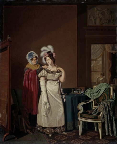 The toilet, Jan Lodewijk Jonxis, 1830 - 1850