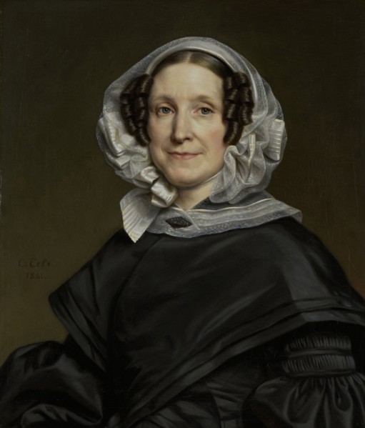 Portrait of Aryna van der Pot, 1786-1850, Wife of N. J. A. C. Hoffmann, Cornelis Cels, 1841