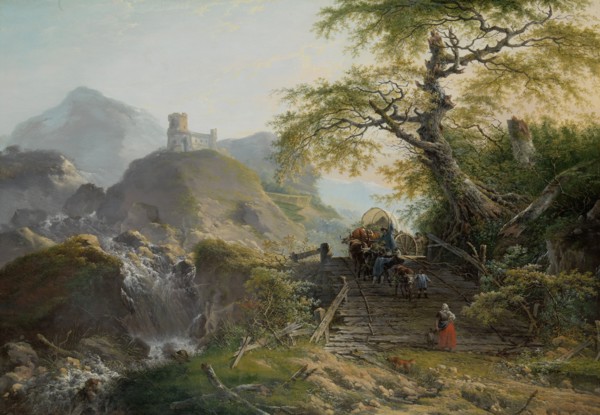 Mountainous Landscape near DÃ¼sseldorf, Germany, Gerard van Nijmegen, 1790