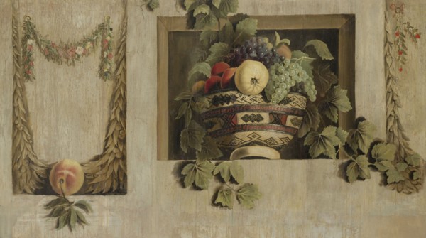 Still Life with Fruit and Flower Garlands, Jacob van Campen, 1645 - 1650