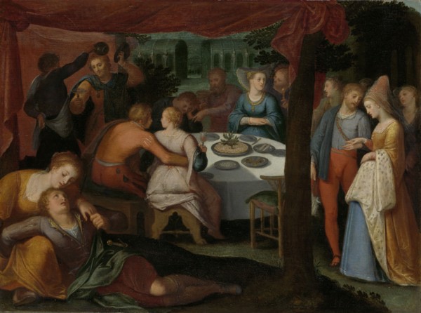 Evening Meal in the Woods, Otto van Veen, 1600 - 1613