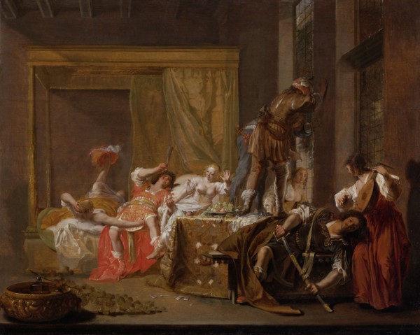 Scene from the Wedding of Messalina and Gaius Silius, possibly an episode from a Play, Brothel