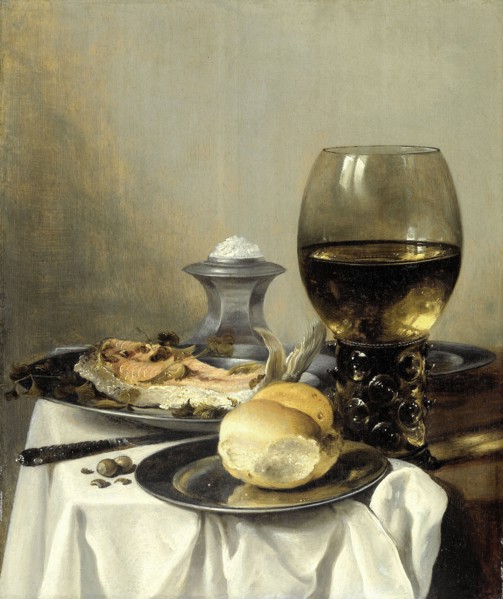 Still Life with Saltcellar, Pieter Claesz., c. 1640 - c. 1645
