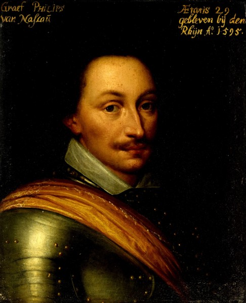 Portrait of Philip, Count of Nassau, Governor of the Town of Nijmegen The Netherlands, Anonymous, c
