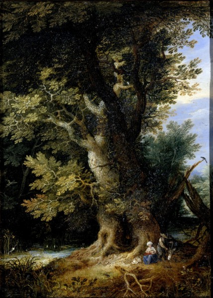 Rest on the Flight into Egypt, manner of Jan Brueghel, I, 1600 - 1699