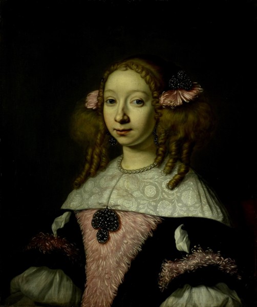 Portrait of Adriana Jacobusdr Hinlopen, Wife of Johannes Wijbrants, Lodewijk van der Helst, 1667
