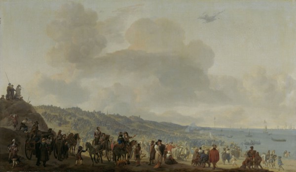 Embarkation of Charles II, King of England, at Scheveningen, 2 June 1660, Johannes Lingelbach, 1660