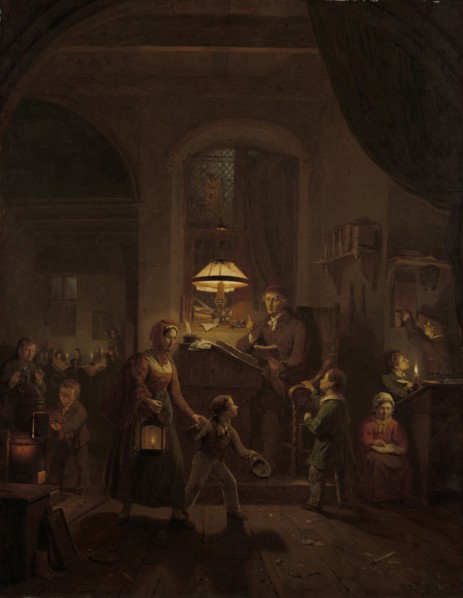 Night School, George Gillis Haanen, 1835