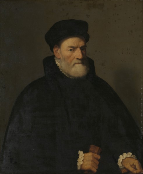 Portrait of an Old Man, probably Vercellino Olivazzi, Senator from Bergamo, attributed to
