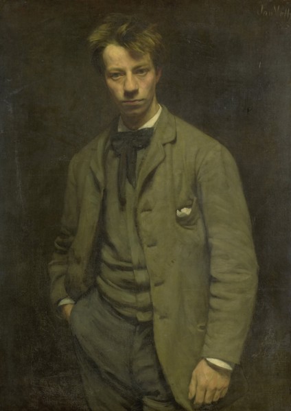 Portrait of Albert Verwey, Jan Veth, 1885
