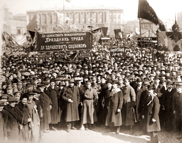 May 1st, 1918, The demonstration took place on Palace Square in Petrograd