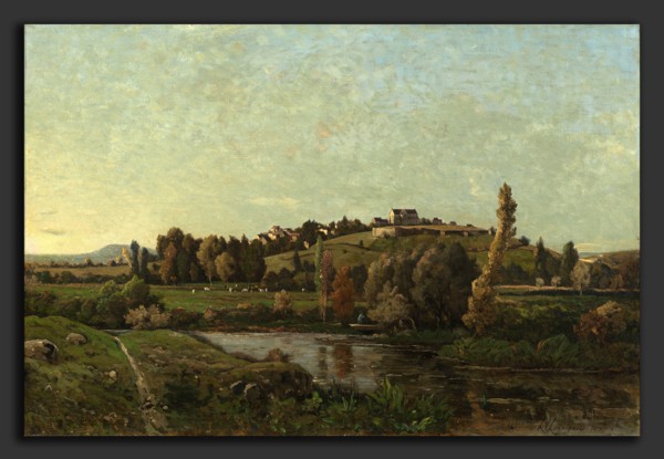 Henri-Joseph Harpignies (French, 1819 - 1916), Landscape in Auvergne, 1870, oil on canvas