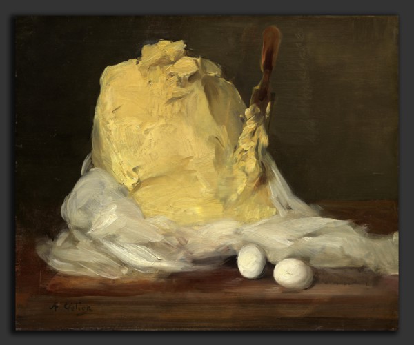 Antoine Vollon (French, 1833 - 1900), Mound of Butter, 1875-1885, oil on canvas