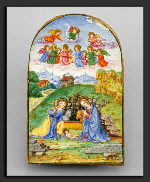 Possibly Florentine 15th Century (pax frame), western European 19th Century (miniature), Pax with a