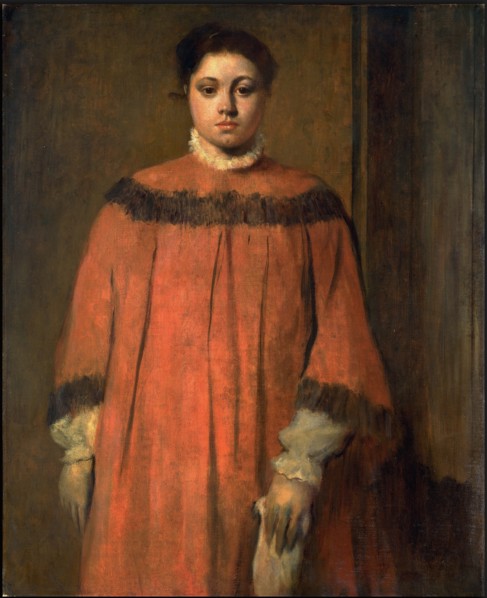 Degas, Fille en rouge