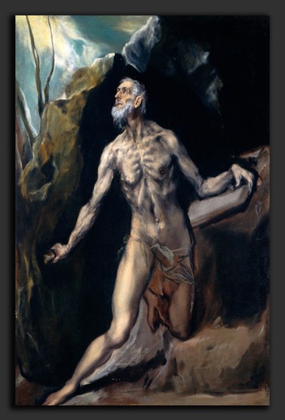 El Greco (Domenikos Theotokopoulos), Saint Jerome, Greek, 1541 - 1614, c. 1610-1614, oil on canvas